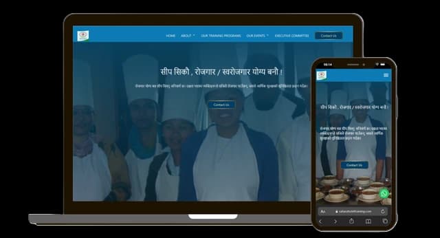 Sahara Hospitality - Dynamic Website project showcase